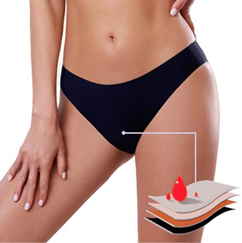BIOECEUA Periodenhose für Damen, schwimmen, 4-lagig, auslaufsicher, spurlos, Bikini, Menstruations-Bademode, super saugfähig, schnell trocknend
