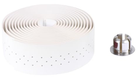 Kisangel Lenkerband Fahrrad Stoßdämpfendes Stanz- und Wickelband Weißes Fahrrad-lenkerband Pu-leder-fahrrad-lenkerband