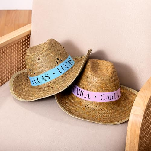 Made in Gift | Sombrero de Paja con Cinta Personalizada