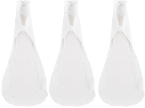 Waschbare Damen Menstruationsbinde 3 Stück-pack aus Baumwolle, Weiß | Wiederverwendbar und Auslaufsicher, Bequem für Wochenbett und Inkontinenz, Pflegeleicht