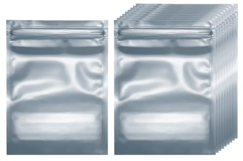 QUARKZMAN 100 Stück Antistatische Beutel, 4.3 x 6 Zoll/11 x 15cm Wiederverschließbarer ESD-Abschirmbeutel Für GPU Handlaufwerk SSD Elektronische Geräte