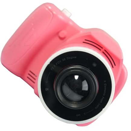 Children Camera with Projection and Music Playback Pink Portable | Ai Photo Editing, Plastic Build, Photography and Camping Use, Compact Design for Kids on Go