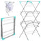 3 Tier Clothes Airer Laundry Dryer Concertina Indoor Outdoor Patio Horse Towel