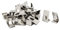 sourcing map 25 Stück 26mmx14mm Bild Fotorahmen Metall Feder drehen Clip Aufhänger Silber DE