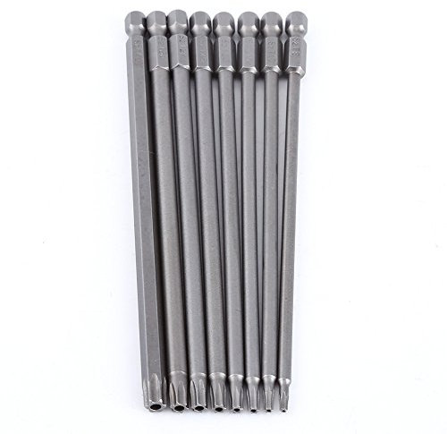 Akozon - Set di 8 cacciaviti con testa a stella in acciaio S2, 150 mm