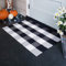 KaHouen Buffalo Check Rug,Buffalo Plaid Rugs 23.6''x35.4'', Checkered Plaid Rug, Check Plaid Area Rug for Layered Door Mats/Kitchen/Bathroom/Laundry Room (Black and White Plaid Rug)