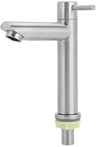 Nikou wasserhahn küche kaltwasserhah G1/2 Becken Wasserhahn Edelstahl Becken Waschbecken Wasserhahn Einzigen Kaltwasserhahn Ablaufbaugruppe für Home Bad Küche