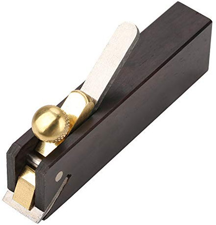 Mini-Holzhobel-Handwerkzeug, Taschenhobel, 7,6 cm, Ebenholz-Hobel, Handhobel, Holzzuschnitthobel, DIY, Holzarbeiten, Gadgets mit Hobelklinge und Metallfixierer für Holzhobelflächen, Glätten