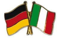 Deutschland-Italien Freundschafts Pin | Freundschafts Pins von Ländern der Welt