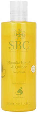 SBC Skincare Manuka Honey & Quince Body Wash - 300ml | Nourishing Shower Cream For All The Family | Body Wash For Dry And Irritated Skin | SLS And Soap Free