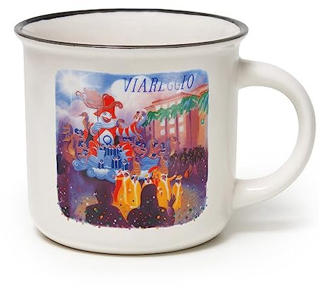 Legami - Tazza Cup-puccino in Porcellana New Bone China, Tema Viareggio, Tazza da Colazione, World Cities, Mug Caffè Thé, Lavabile in Lavastoviglie, Diametro 10 cm, Capacità 350 ml