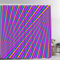 Batmerry Striped Color Abstract Art Shower Curtain,Psychedelic Rainbow Optical Illusion Shower Curtain,Waterproof Fabric Shower Curtains for Bathroom with 72x72 inches.