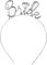 Jagowa 1 Stück Bride to Be Stirnband Metall Tiara Krone Stirnband Zubehör für Braut Verlobung Hochzeit Party Geschenk (Silber)