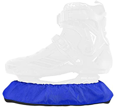 Schlittschuh-Klingenabdeckungen, 1 Paar Skate-Abdeckungen, Hockey-Eiskunstlaufschutz, Skating Soakers Blades Cover Guard Protector für Kinder, Jugendliche, Männer, Eislaufzubehör (klein, blau)