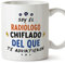 MUGFFINS Tazas para RADIÓLOGO hombre - En Español - Todos te advirtieron - 11 oz / 330 ml - Regalo original y divertido