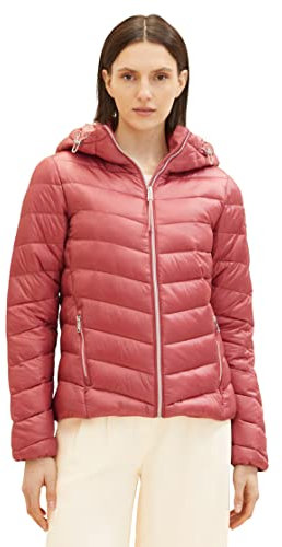 TOM TAILOR Giacca trapuntata leggera da donna con cappuccio, 11850-rosa barocca, S