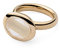 Qudo gold Ring TIVOLA small ivory cream (54 (17))