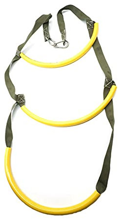 EDVENA Inflatable Boat Rib 3 Step Boarding Ladder Wakeboard Yacht Equipment Fit Kayak Motorboat Canoeing (Color : YELLOW)