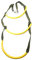 EDVENA Inflatable Boat Rib 3 Step Boarding Ladder Wakeboard Yacht Equipment Fit Kayak Motorboat Canoeing (Color : YELLOW)