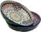 KKGUD Large Serving Bowls, 10 inches Ceramic Bowls for Pasta Noodles Salad Soup (2 Pack, Dark Blue and Dark Green)