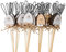 lustiger Kleiner Oster-Stecker Garten-Stecker Pick Blumen-Stecker Osterhase Langohr mit lustigem Gesicht in weiß und Hellbraun Sortiert (12)