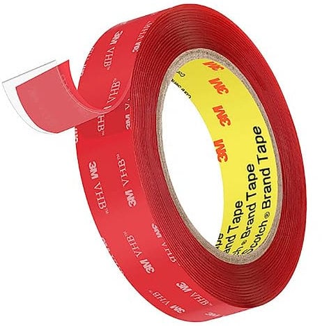 3M VHB 4910 Doppelseitiges Klebeband, Hochleistungsmontage Wasserdichtes Schaumband für Wand- und LED-Lichtbänder, Auto- Wohn-Bürodekor, Steckdose (3M VHB 4910_25mm X 4.57meter)