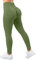 TAYOEA Damen Kompressions Sport Leggings Yoga Lange Leggings Slim Fitnesshose Sporthosen Blickdicht Scrunch Butt Yogahose Nahtlos Push up Leggings Hohe Taille Übung Fitness Joggen Scrunch Avocado,M