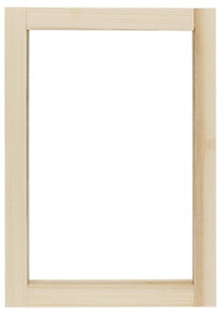 EsportsMJJ Telaio in legno per serigrafia con telaio in fibra di poliestere 80T bianco con telaio in rete stampato a rete - 12 x 12 cm