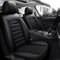 BUNIQ Auto Sitzbezüge Sets Für Mercedes-Benz C-Klasse W202 W203 W204 W205, Leder Wasserdicht Verschleißfest Innenraum Schonbezüge sitzschoner vorne und hinten.,A-Black Style