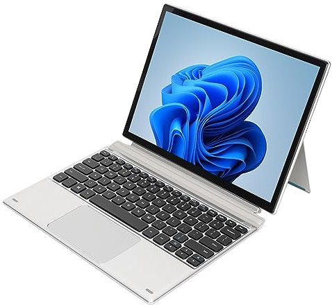 Cuifati Laptop Design 2 in 1, Touch Screen da 12,3 Pollici, Risoluzione 2880x1920, Memoria 16GB, WiFi Dual Band, Multiporta con Tastiera Magnetica, per11 (16+512G Spina Europea)