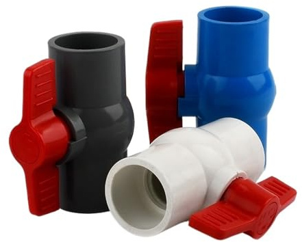 BREAKA PVC-Rohrsockel-Kugelhahn, Aquarium-Anschlüsse, Armaturen, Gartenbewässerungssystem-Adapter, PVC-Kugelhahn, 1 Stück, 20–110 mm (Color : Blue Outer Dia, Size : 110mm)
