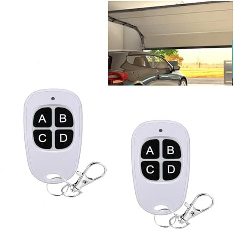 SIGANDG 2 X Mando A Distancia Universal Para Puerta,Distancia PortáTiles 433,92Mhz Compatible Con Marantec Digital D302 | D304 | D313,Control Remoto InaláMbrico Universal Para Puerta De Garaje(Blanco)