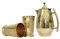 BRACOP® Copper Pitcher Water Jugs Embossed Copper Tumbler Goblet Cup Brass Glasses Jug With Lid Water Carafe Ayurveda Copper Moscow Mule Mug Drink Flask Cocktail Pitchers For Juice, Lemonade,