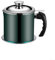 Zoegneer Petite friteuse japonaise en acier inoxydable avec couvercle et filtre (vert)