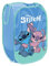 Disney Officially Licensed Pop-Up Bin | Foldable Storage Design | Perfect for Organizing Children's Room, Kids Playroom (Disney Design) | 36 x 36 x 58 cm (Stitch Design)