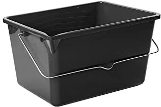 Farbeimer ohne Deckel - schwarz - 5er Pack - Malereimer - Streicheimer - Kunststoffeimer (8 Liter)