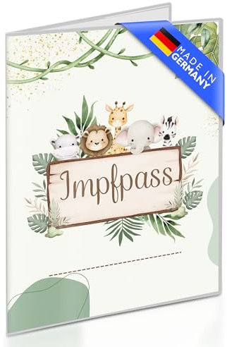 Creative Fox - Hochwertige Impfpass Hülle für Kinder (selbst personalisierbar) | Robuste und passgenaue Schutzhülle für Impfausweis | Perfektes Babygeschenk | Made in Germany