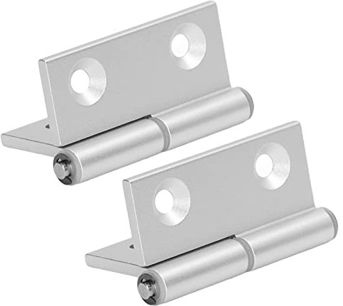 2 Pezzi Cerniera per Porta Cerniere in Alluminio Pieghevole Hardware in Resina Apertura Piatta Boccola in Resina Boccola 'asse Asta Profilo in Alluminio Attacco Hardware Attacco