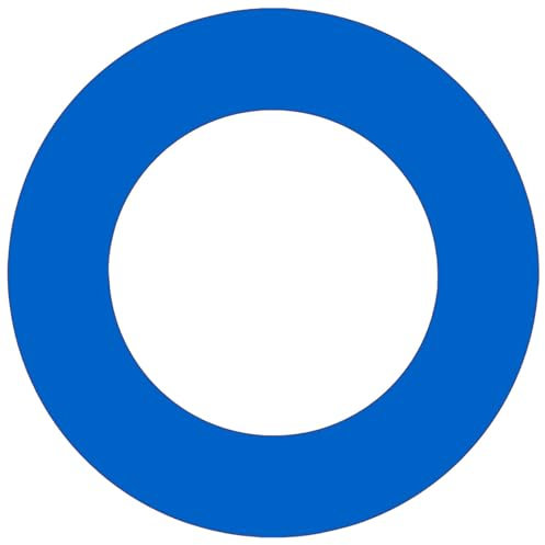 Csafyrt Dartboard Surround Eva Round Darts Brett Surround Ring Schutzbrett Rückenbrett abnehmbar Blau Dart Board Wall Protector