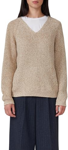 s.Oliver Strickpullover mit V-Ausschnitt und Raglanärmeln