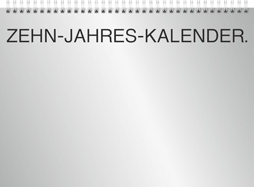 BRUNNEN Zehnjahres-Kalender 2026-2035 A4 quer | 297×210 mm