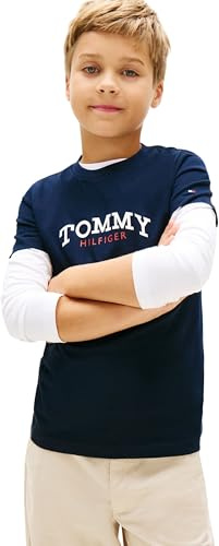 Tommy Hilfiger Jungen Monogram Graphic T-Shirt Kb0kb10263 T-Shirts (1er Pack)