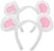 Gatuida 2PCS Plush Mouse Ears Headband for Boys and Girls Fuzzy Cartoon Costume Accessories for Halloween Parties Cute Gray Headband Animal Ears