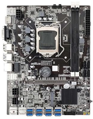 KIXZSAZ B75 LGA 1155 Motherboard CPU Set kompatibles VGA 16 GB Maximales RAM Mining Board Onboard Netzwerkchip Desktop PC Zubehör