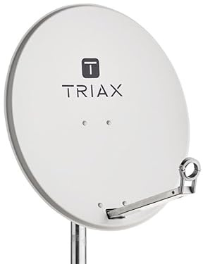 Triax TDA65LG 65cm Offset Aluminium Satellite Antenna Dish Light Grey