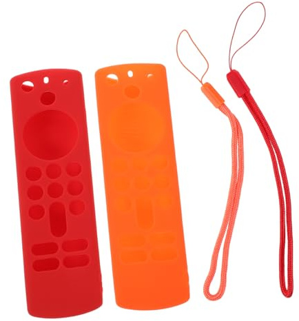 DOITOOL 2 Piezas Unidades Funda Silicona para ª Generación Funda Protectora Antideslizante con Cordon para Distancia de Televisión Resistente Golpes y Arañazos Accesorios TV