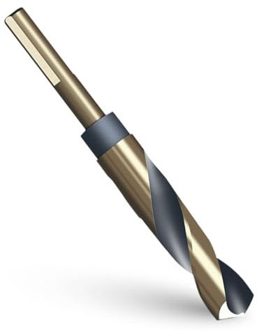 Reduced Shank Drill Bit, HSS Metal, Cobalt Blacksmith Drill Bit for Stainless Steel Aluminum Alloy Metal Copper Plastic Wood and Building Woodworking DIY Projects (14mm)