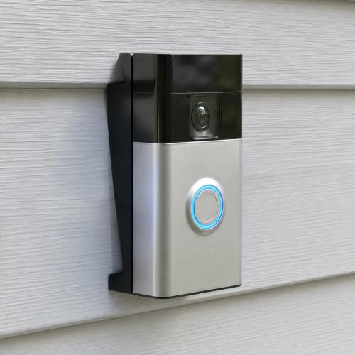 Vinyl Siding Angle Adjustment Mount for Ring Video Doorbell(2020/2024 Release)/1/2/3/3Plus/4, Doorbell Siding Mount for Ring Battery Doorbell Plus(2023 Release)/Pro(2024) for Standard Style Siding