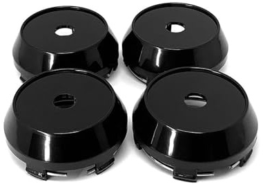 Cache Moyeux pour Volk Racing Rays TE37 Enkei SSR Vossen OZ Cache-moyeu Jante Logo Vierge 60MM Capuchon Central Roue Voiture Cache Roue Centrale(Black)