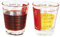 mini-verre doseur de 5 à 35ml en verre. Graduations en millilitre, centilitre, cuillère à café, cuillère à soupe et once. (diamètre : 5 cm, hauteur : 6 cm).